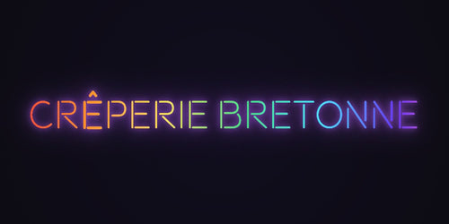 Néon Lumicorne : CRÊPERIE BRETONNE