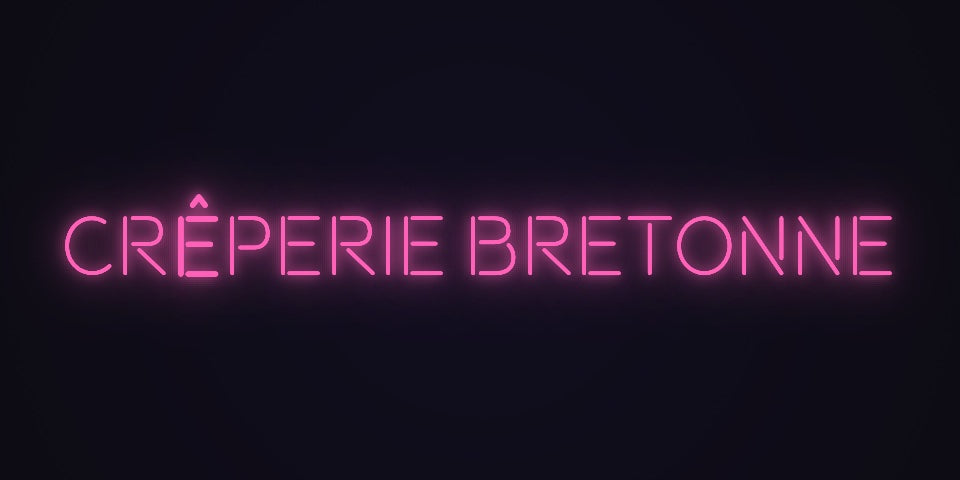 Néon Lumicorne : CRÊPERIE BRETONNE