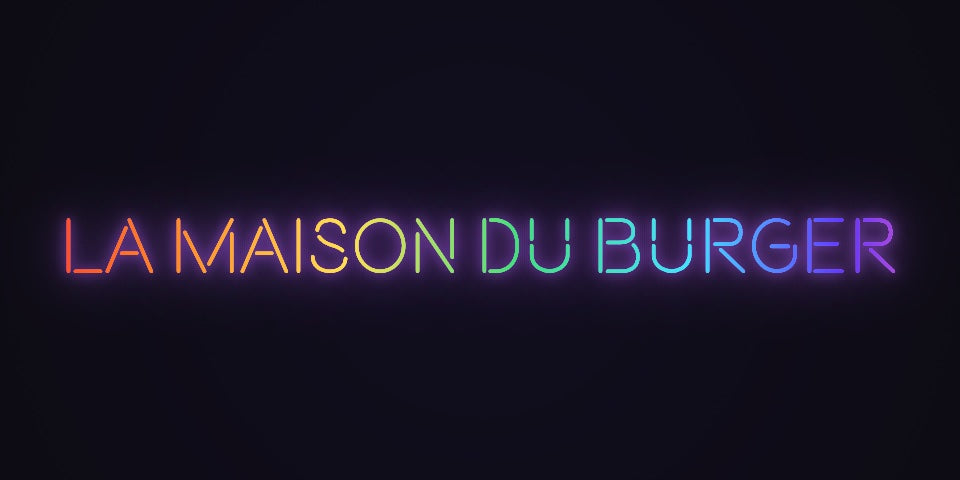 Néon Lumicorne : LA MAISON DU BURGER