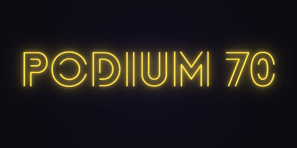 Néon Lumicorne : Podium 70