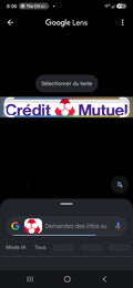 Enseigne néon LED sur-mesure · Credit mutuel
