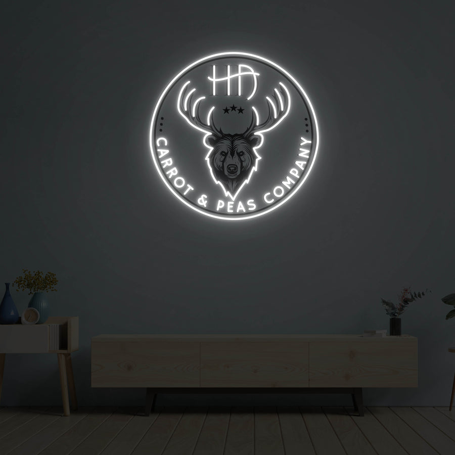 Enseigne LED Néon Personnalisée - Carrot & Peas Company