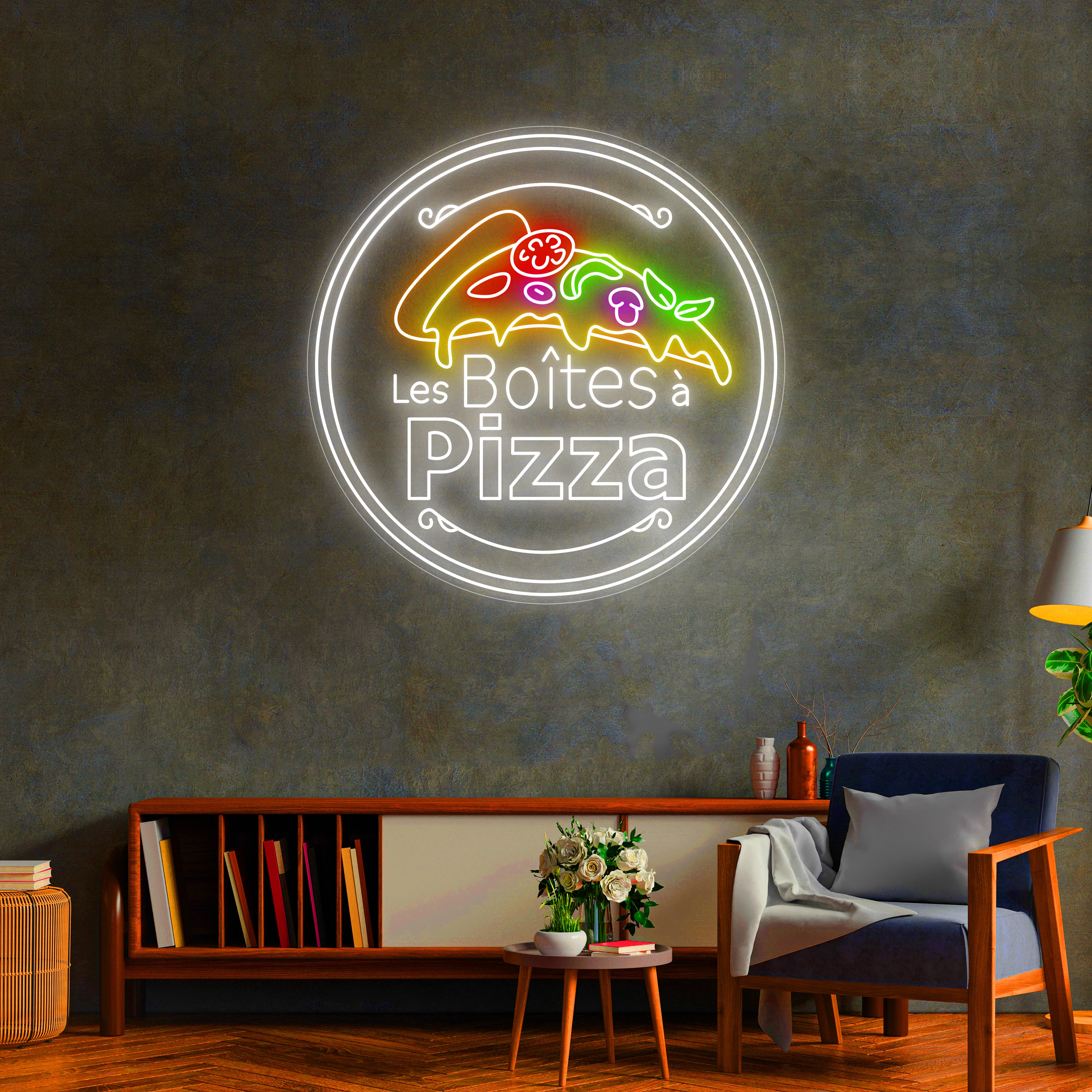 Néon Custom   Les Boites a pizza