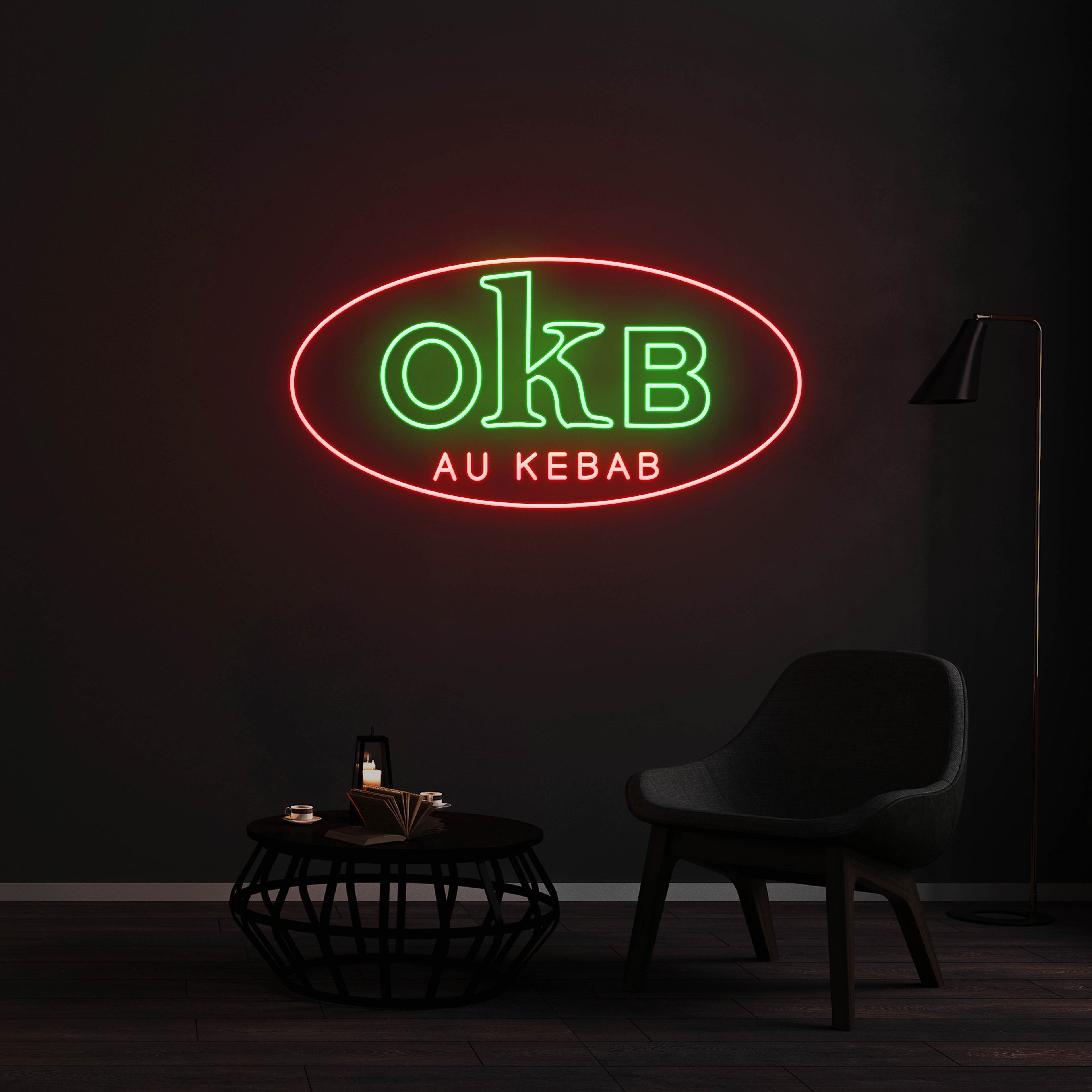 Néon OKB AU KEBAB