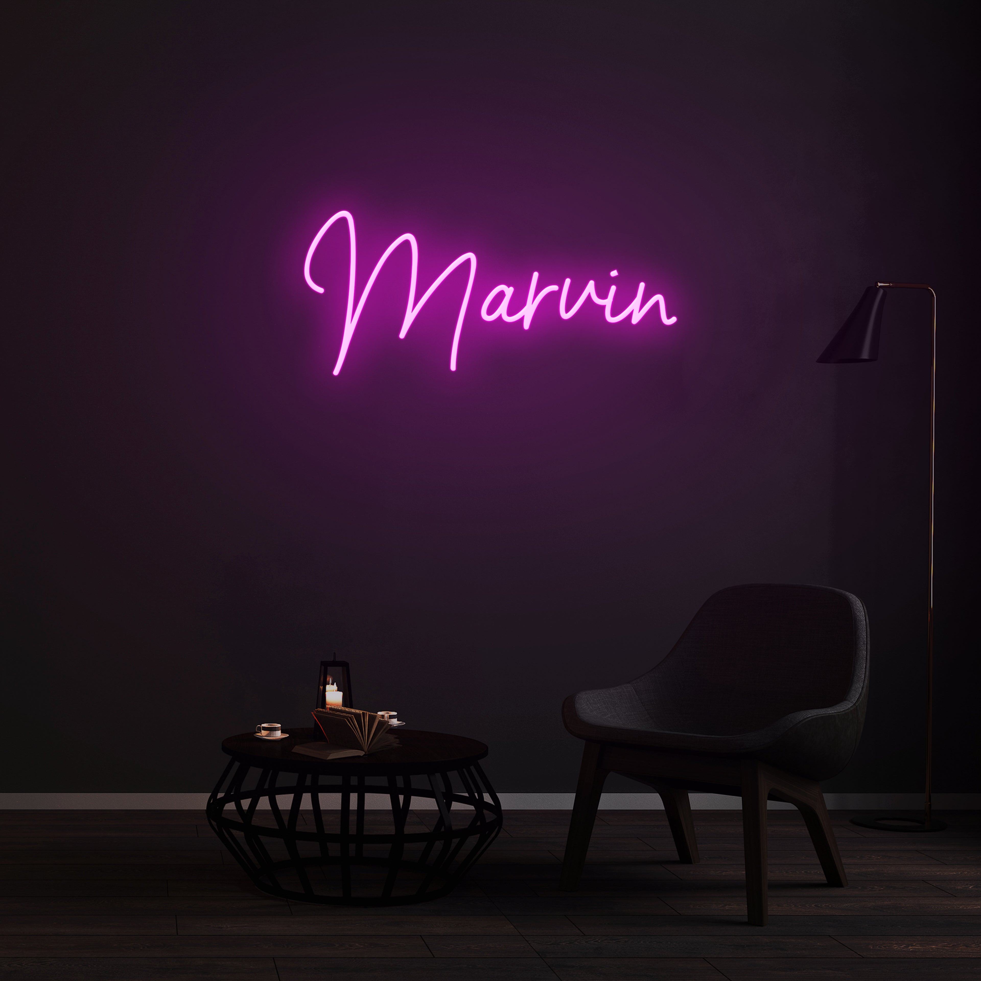 Enseigne LED Néon Personnalisée - Marvin 100cm RGB