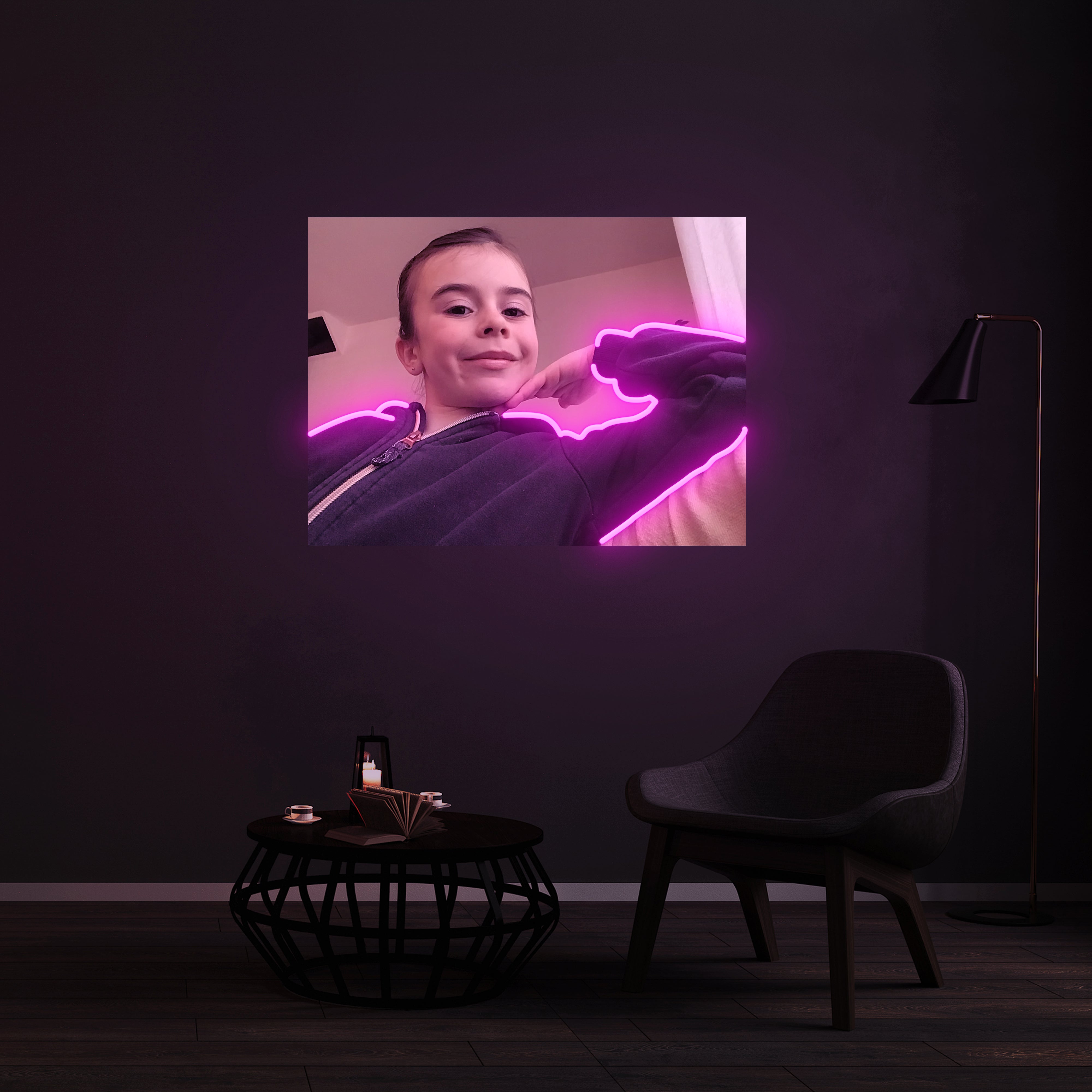 Néon Personnalisé pour Valentin