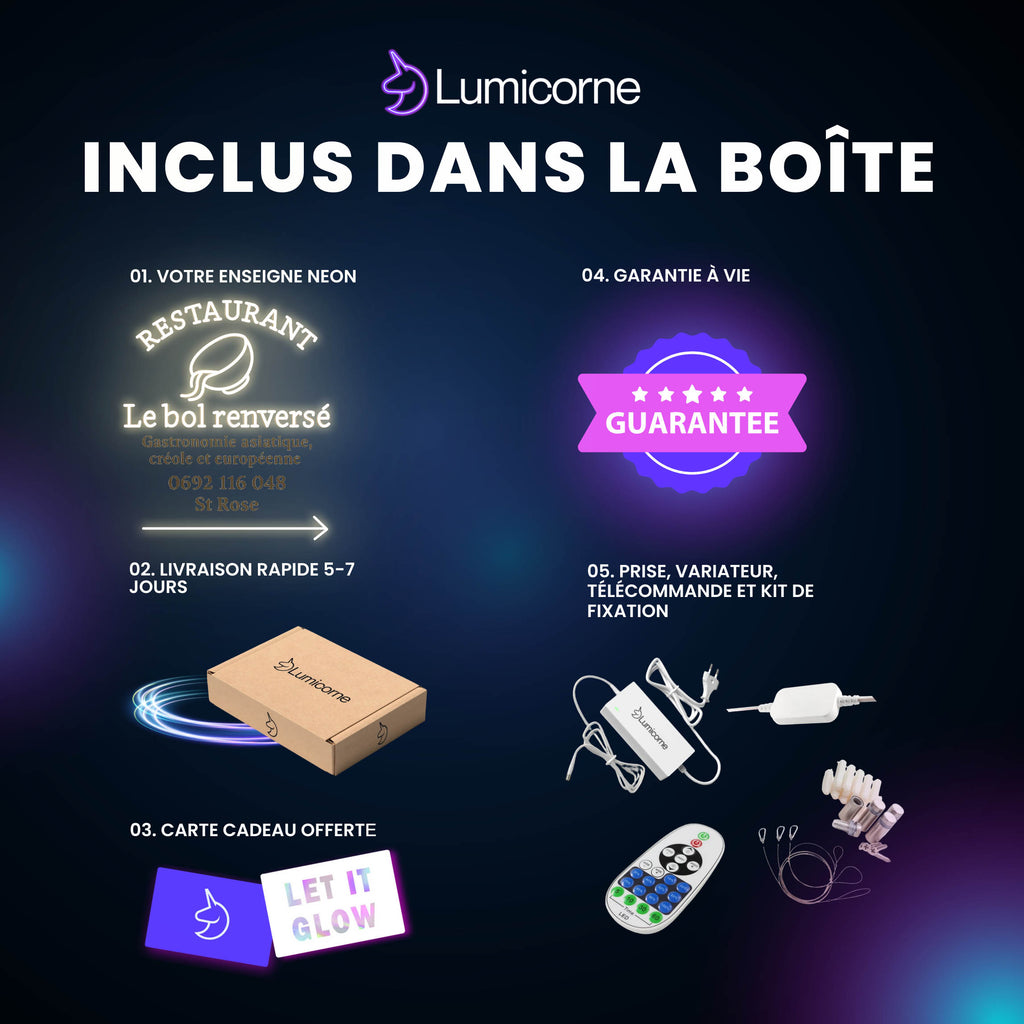 Néon Le bol renversé