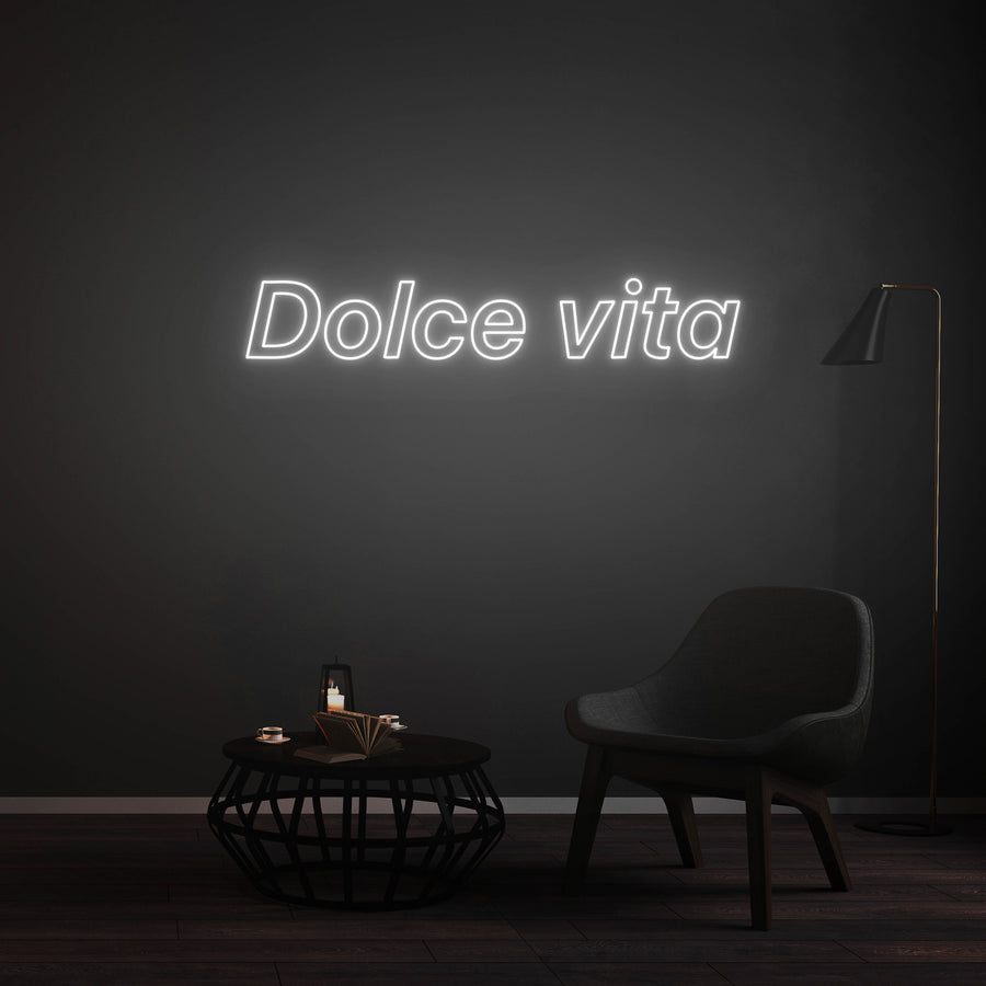 Custom LED Neon Sign - Dolce Vita