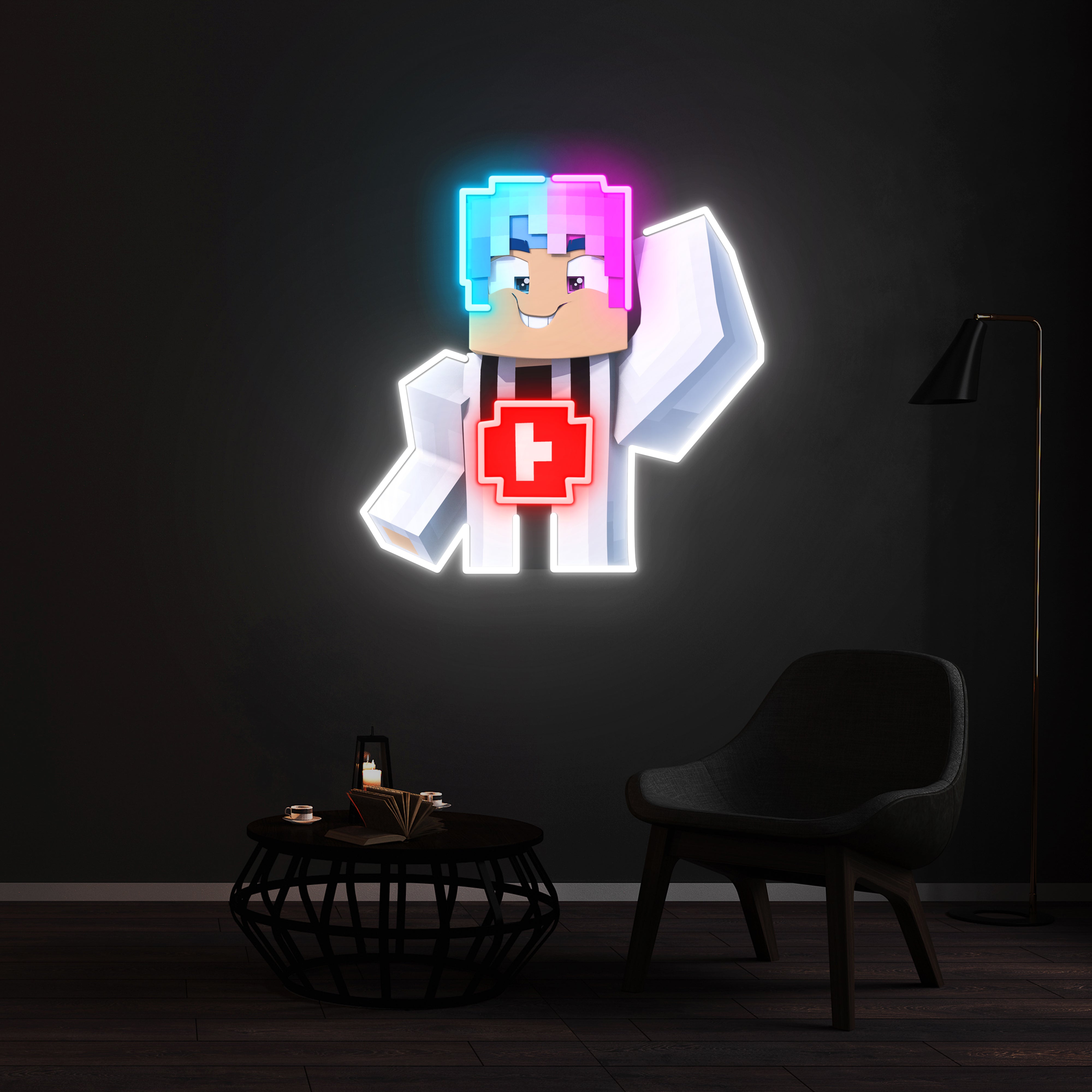 Néon FNF Minecraft