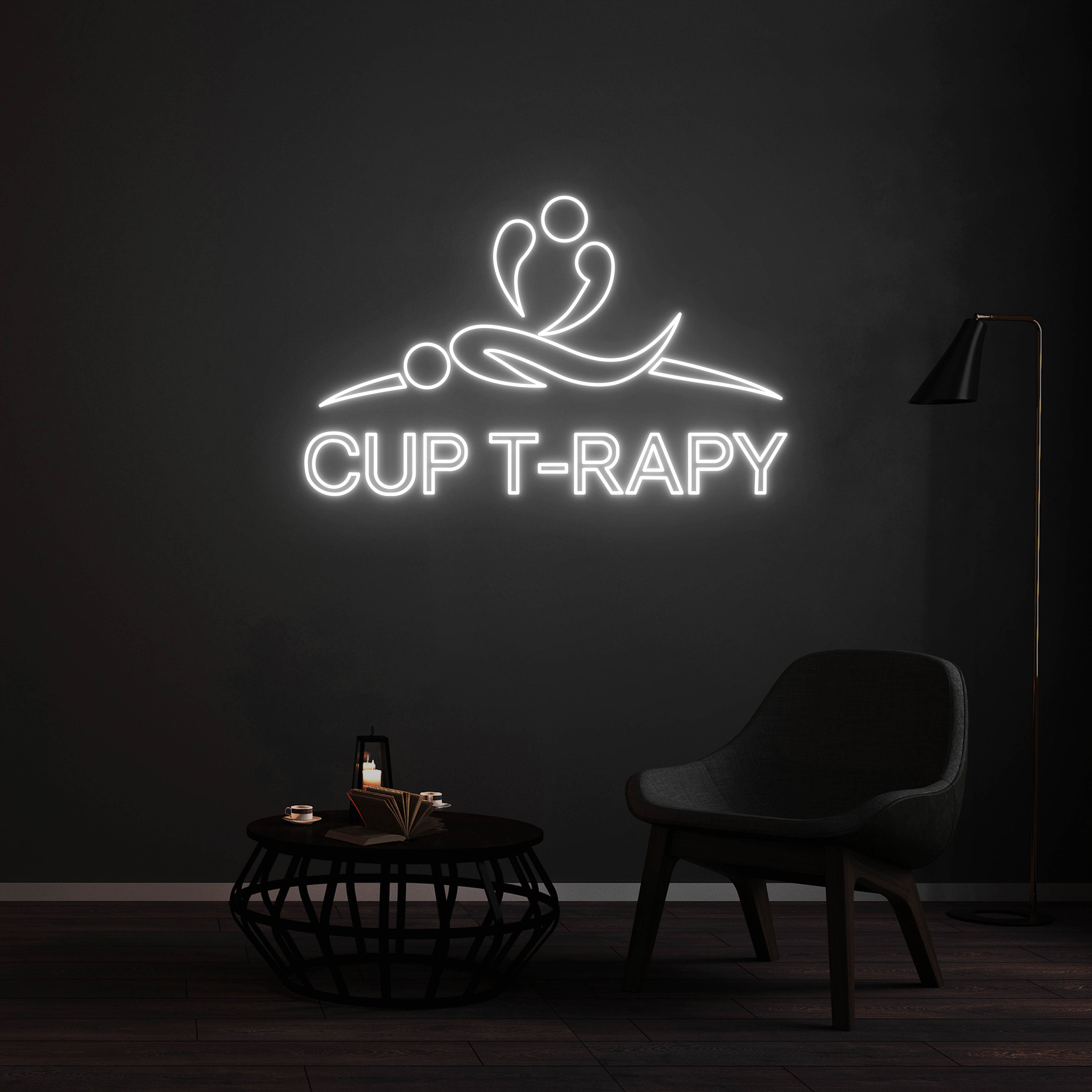 Enseigne LED Néon Personnalisée - CUP T-RAPY