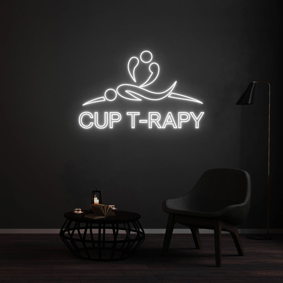 Enseigne LED Néon Personnalisée - CUP T-RAPY