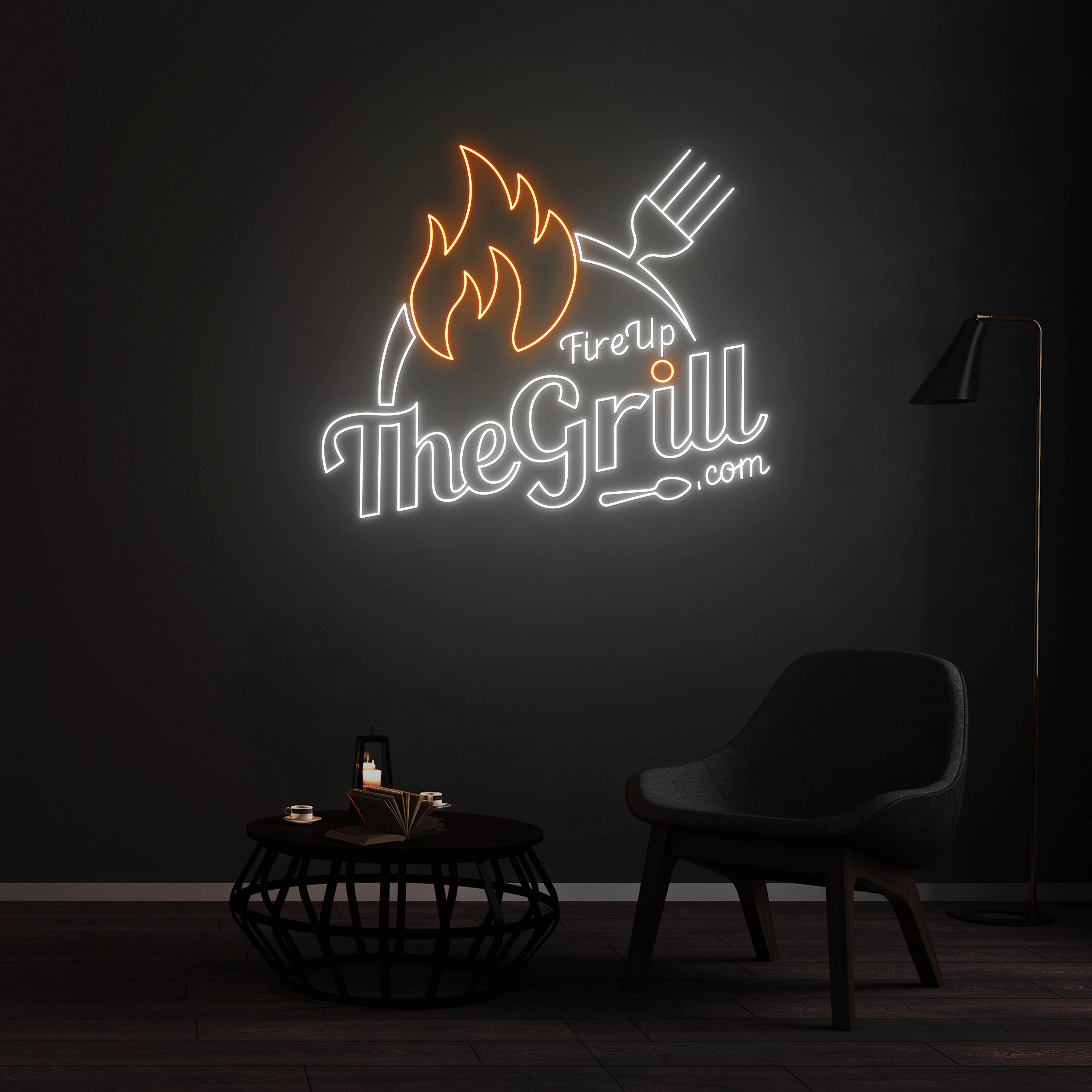 Enseigne LED Néon Personnalisée - The Grill