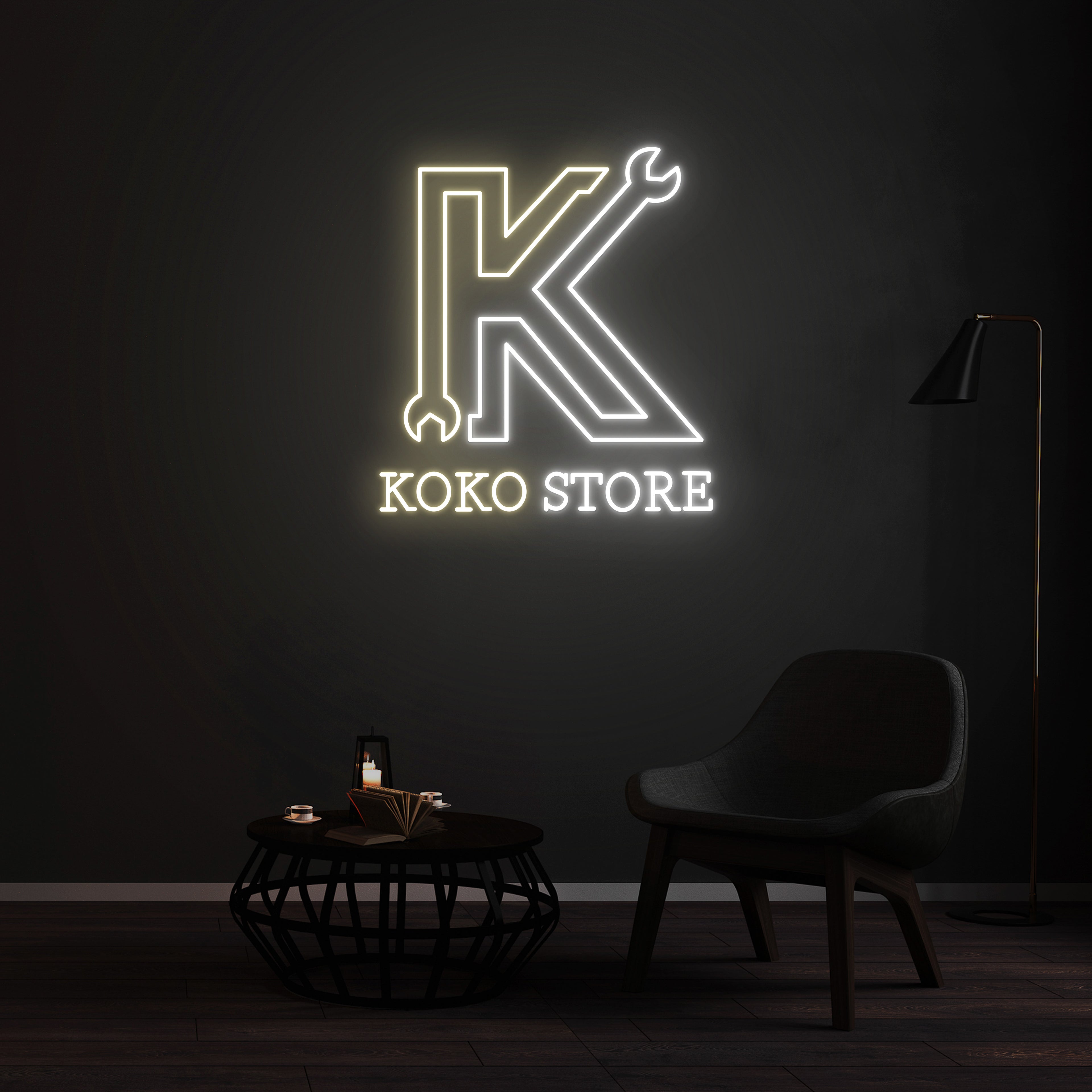 Enseigne LED Néon Personnalisée pour - KOKO STORE