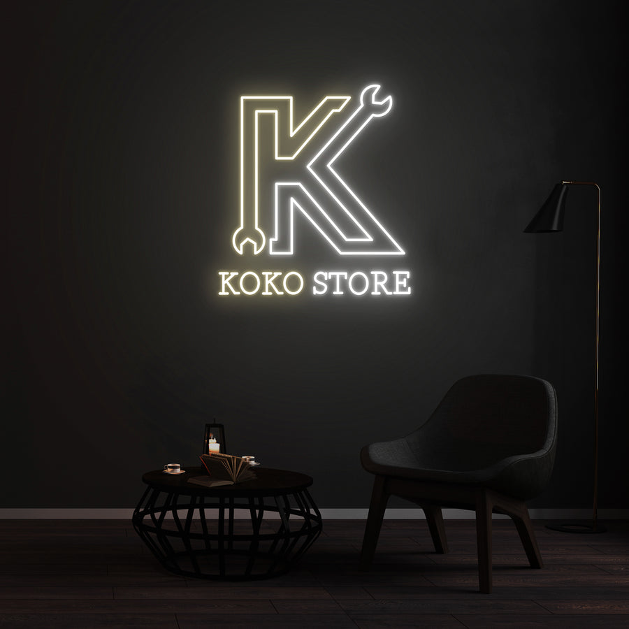 Enseigne LED Néon Personnalisée pour - KOKO STORE