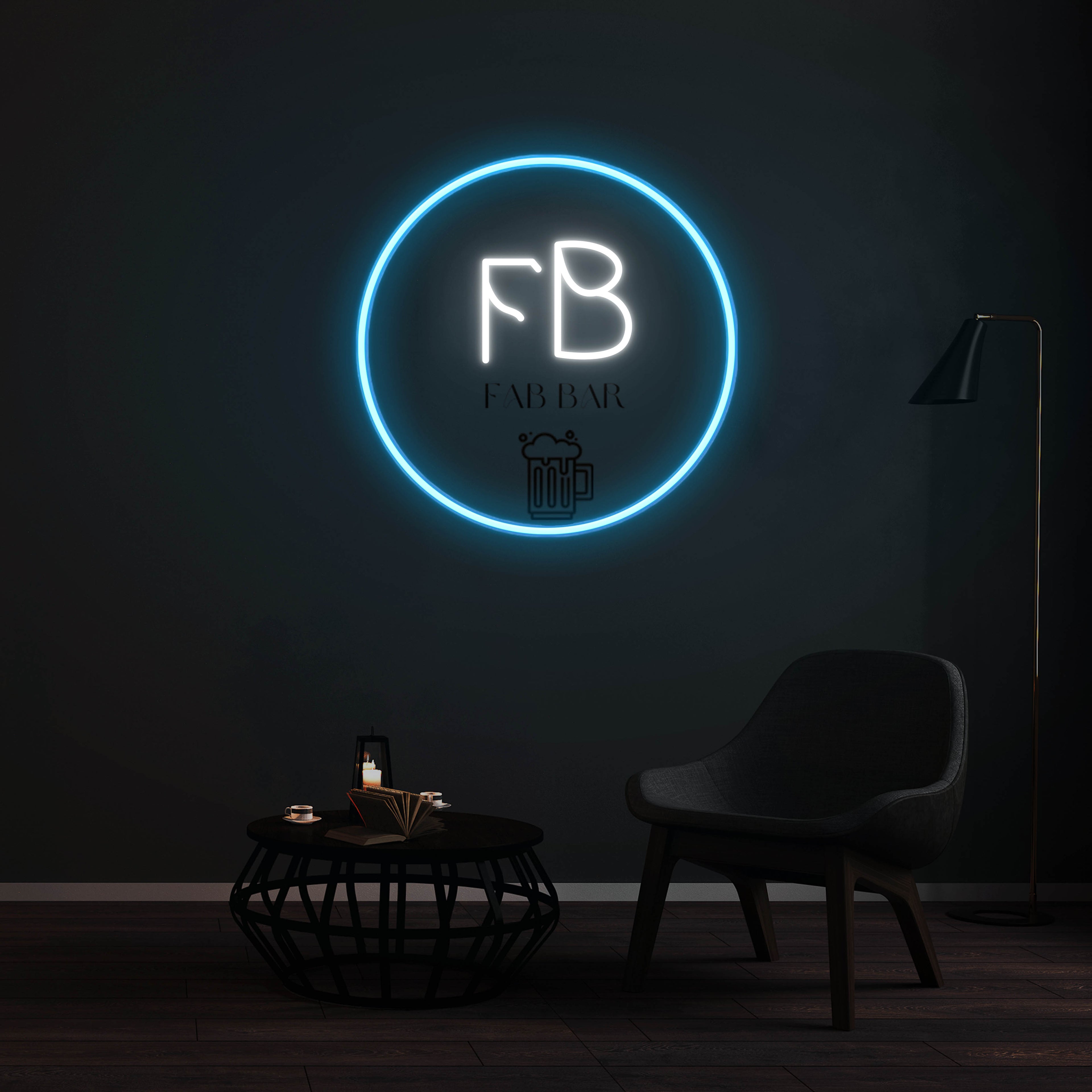 Enseigne LED Néon Personnalisée -  FB Fab Bar