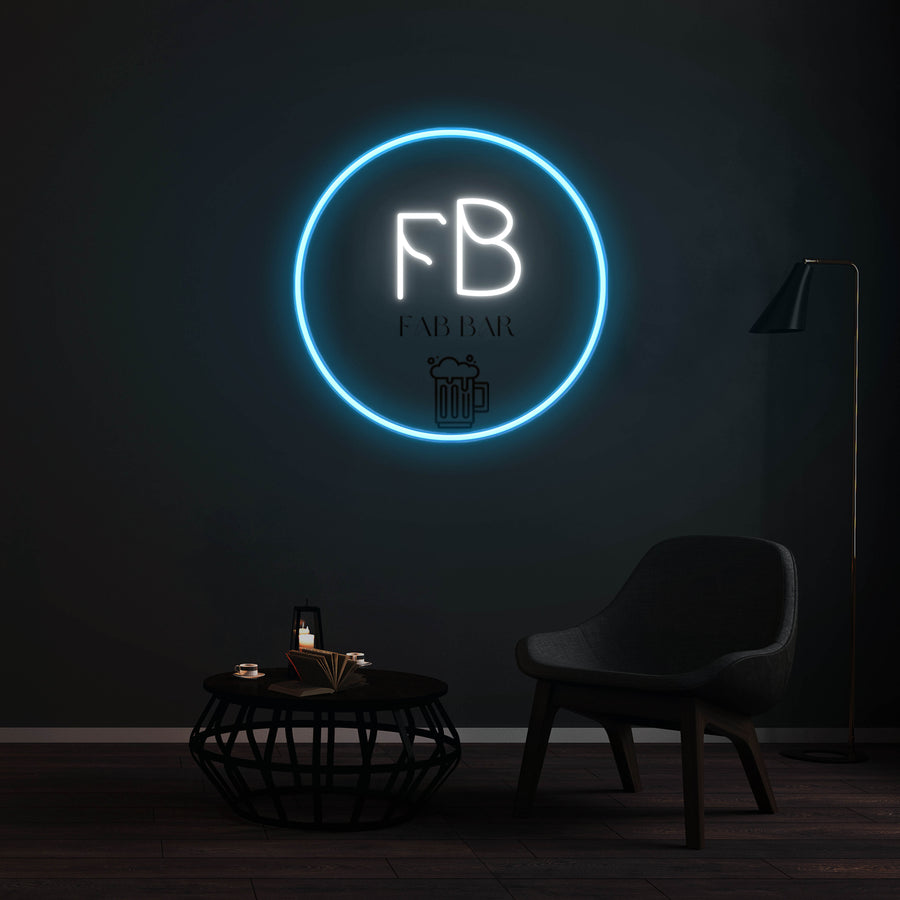 Enseigne LED Néon Personnalisée -  FB Fab Bar