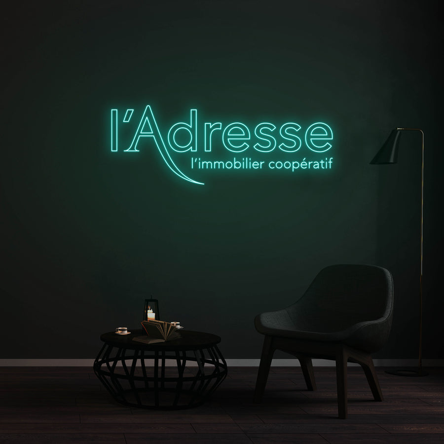 Personnalisation Enseigne LED Néon -  l'Adresse