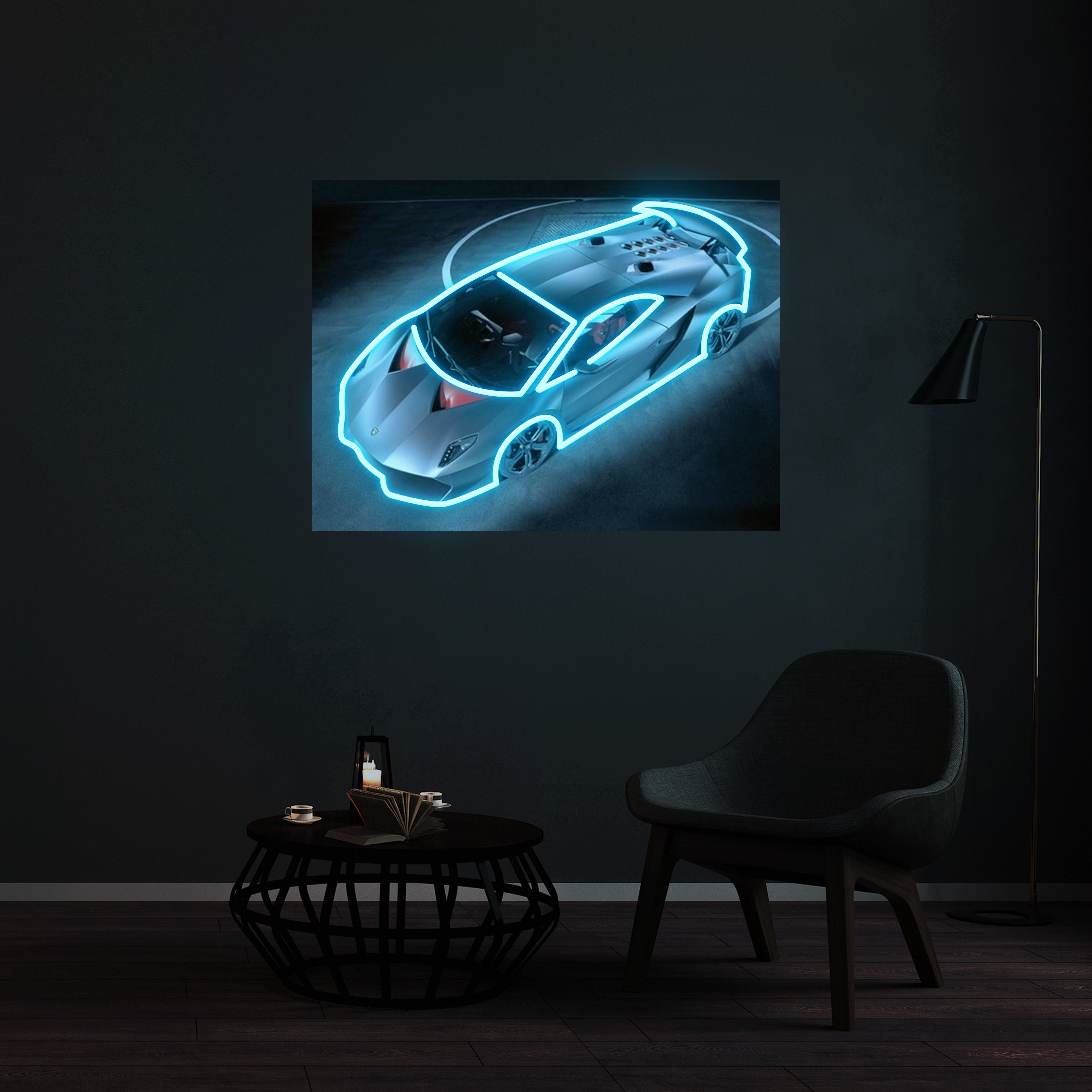 Néon Lamborghini Sesto Elemento