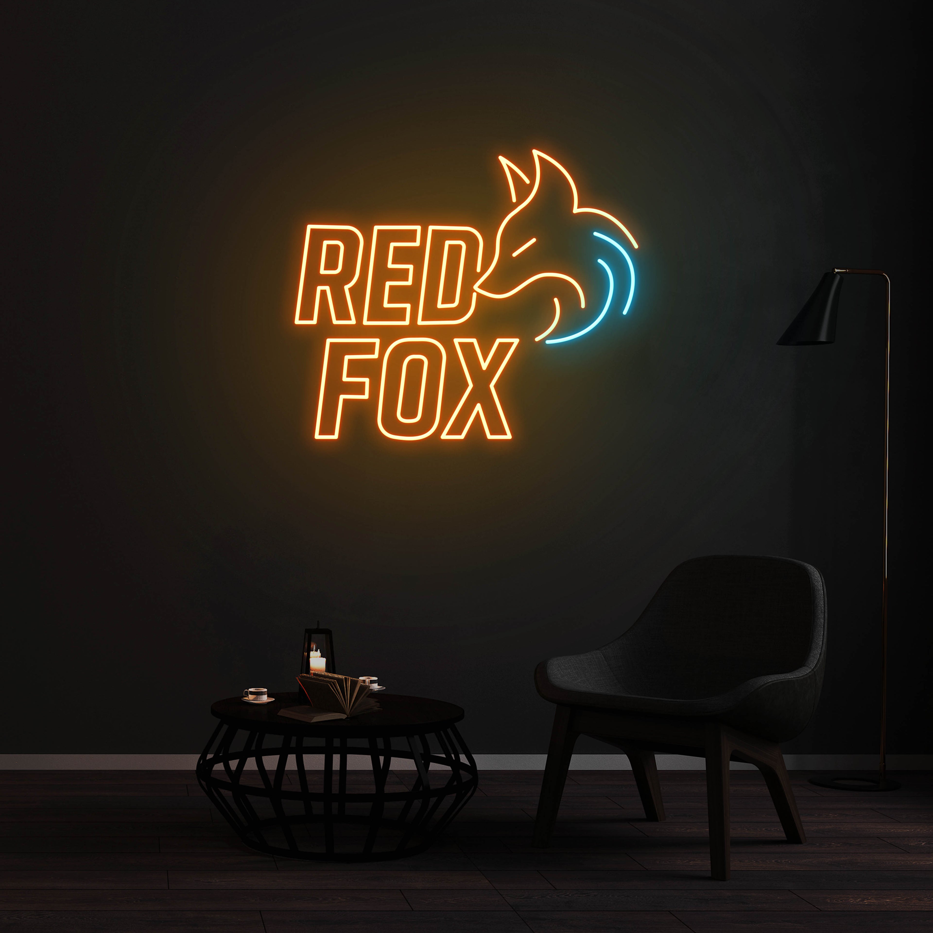 Enseigne LED Néon Personnalisée - RED FOX