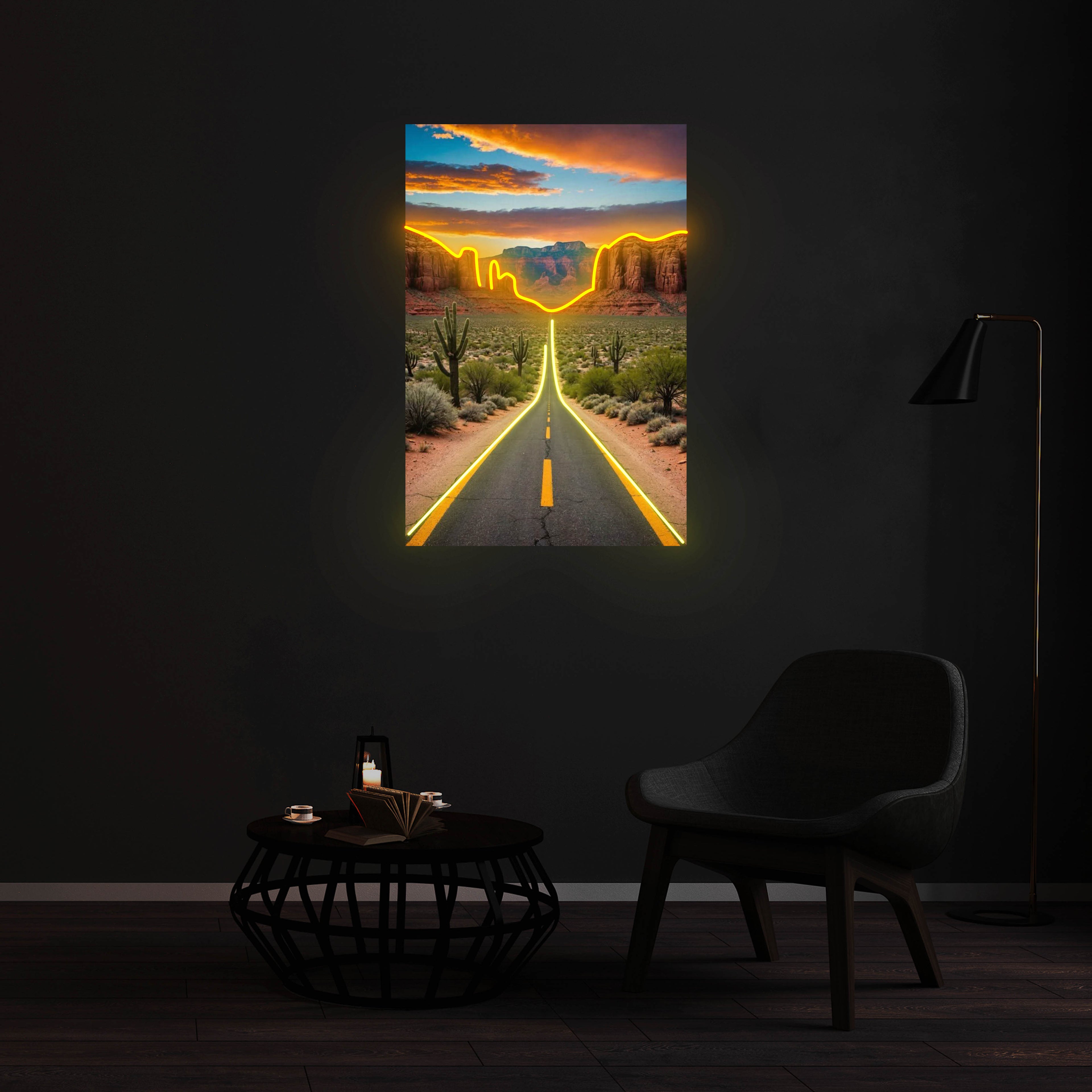Enseigne LED Néon Personnalisée - U.S. Route 163
