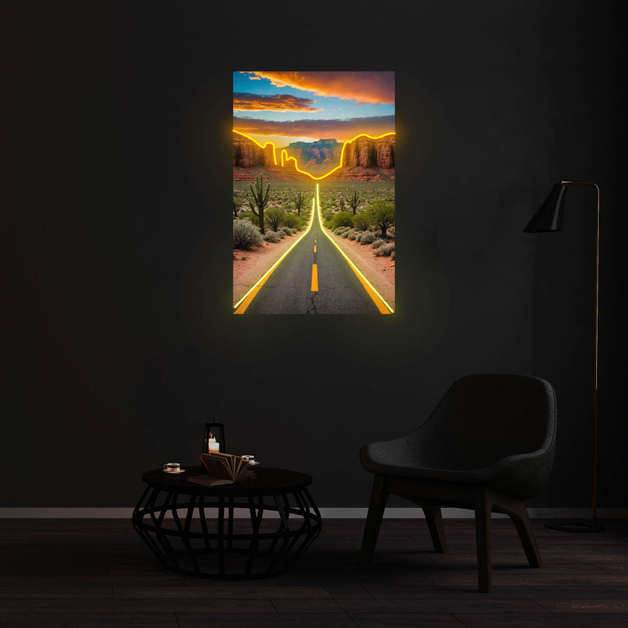 Enseigne LED Néon Personnalisée - U.S. Route 163