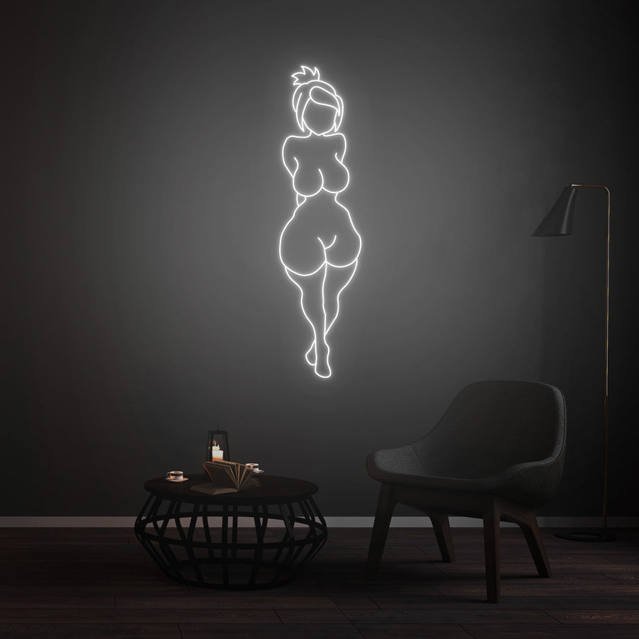 Customizable LED Neon Sign - Women's Shape