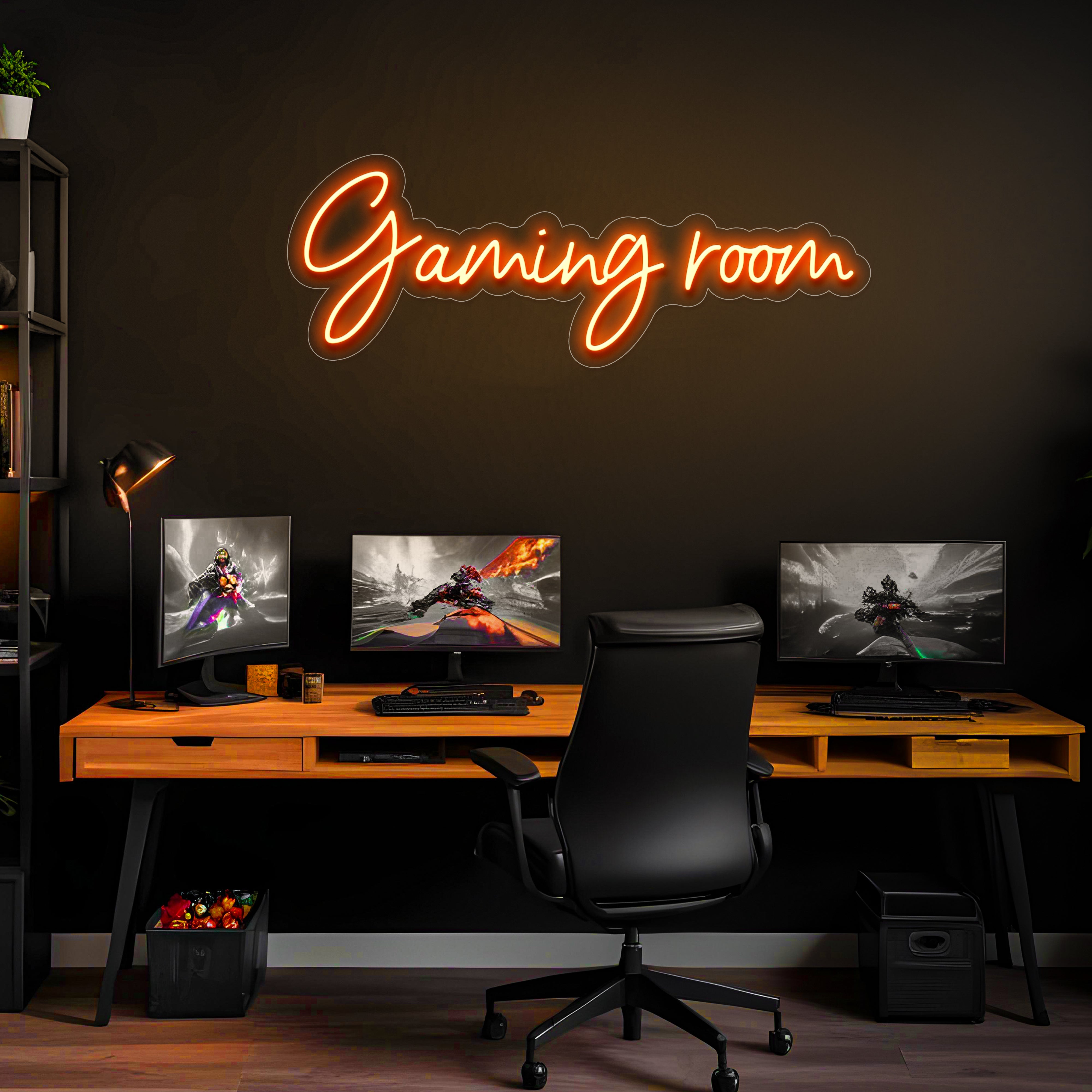 Néon Custom Gaming room