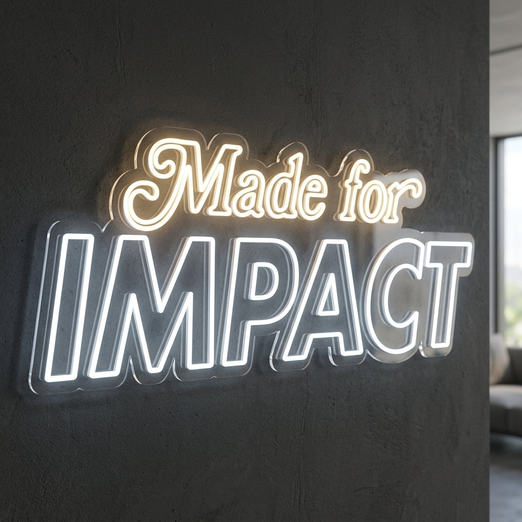 Made for IMPACT - Enseigne néon LED personnalisée