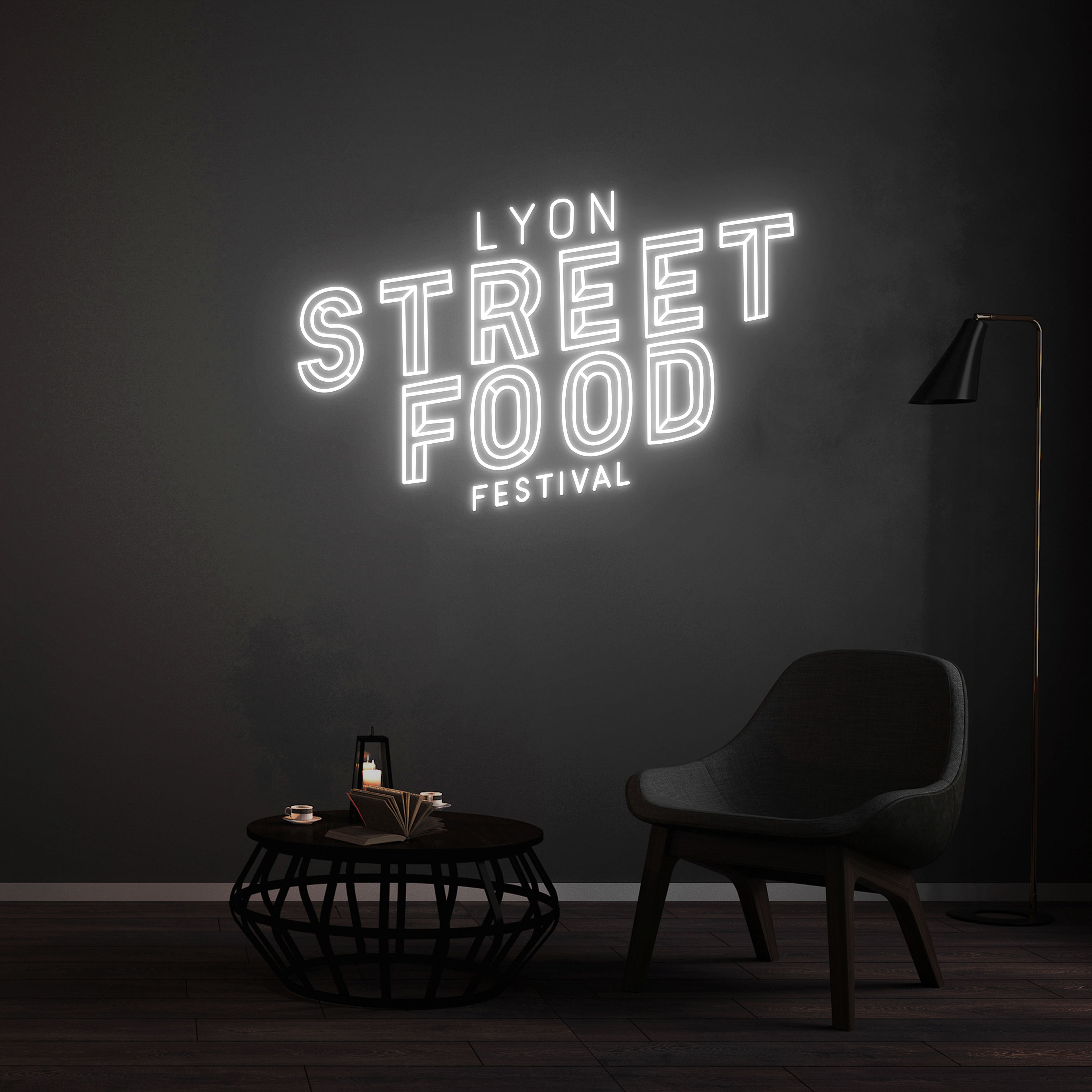 Enseigne LED Néon Personnalisée -  Lyon Street Food Festival