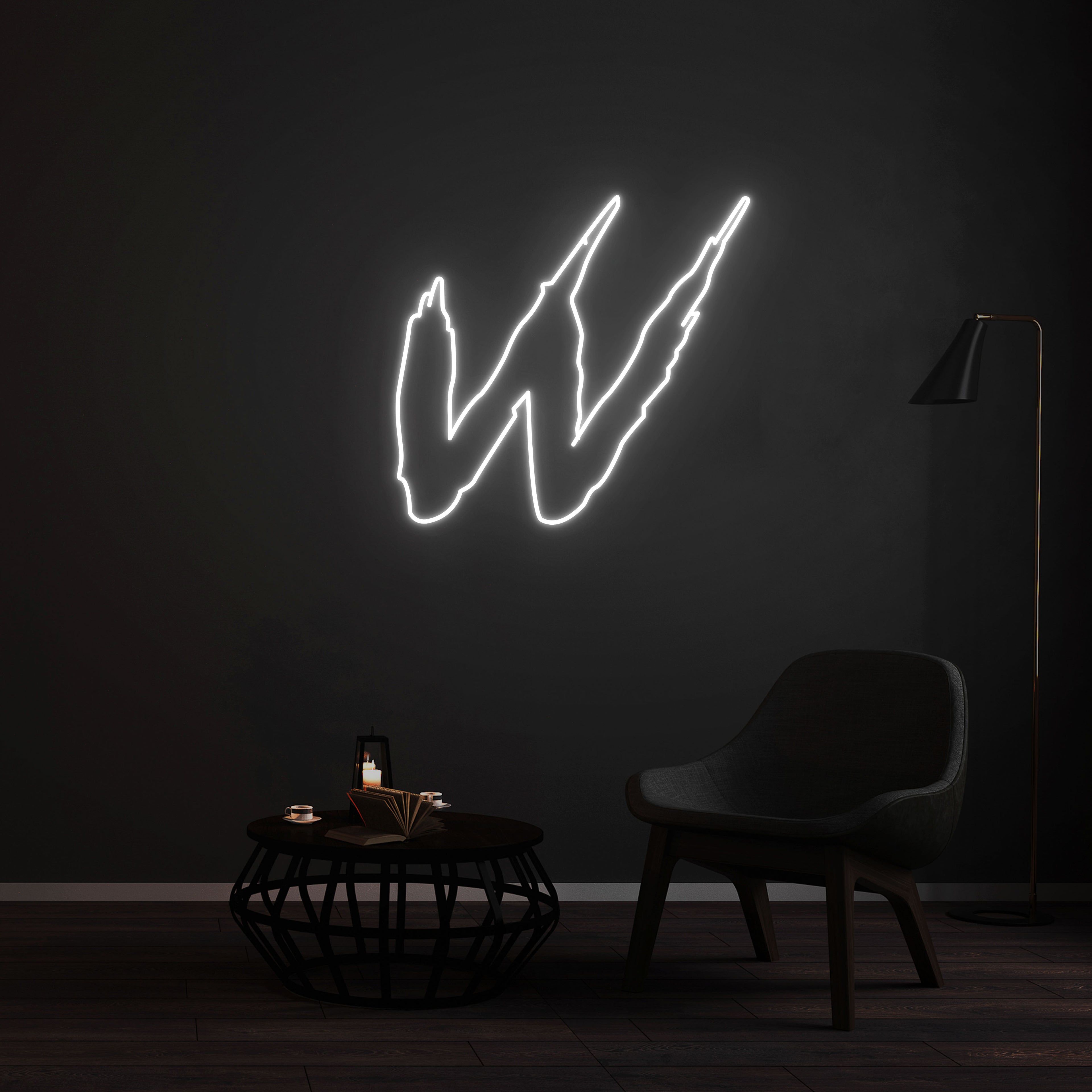 Néon W 90cm