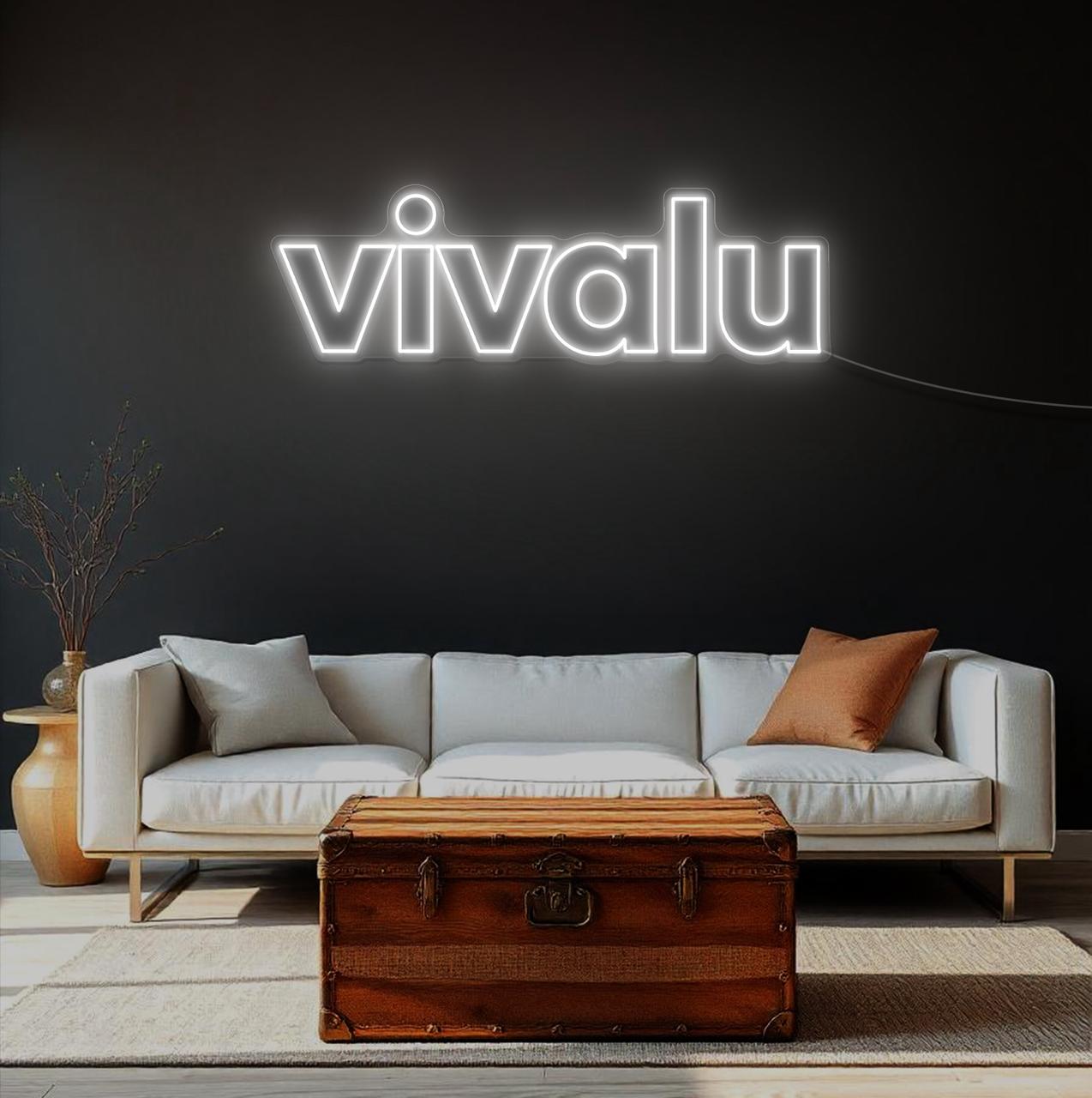 Enseigne LED Néon Personnalisée Vivalu