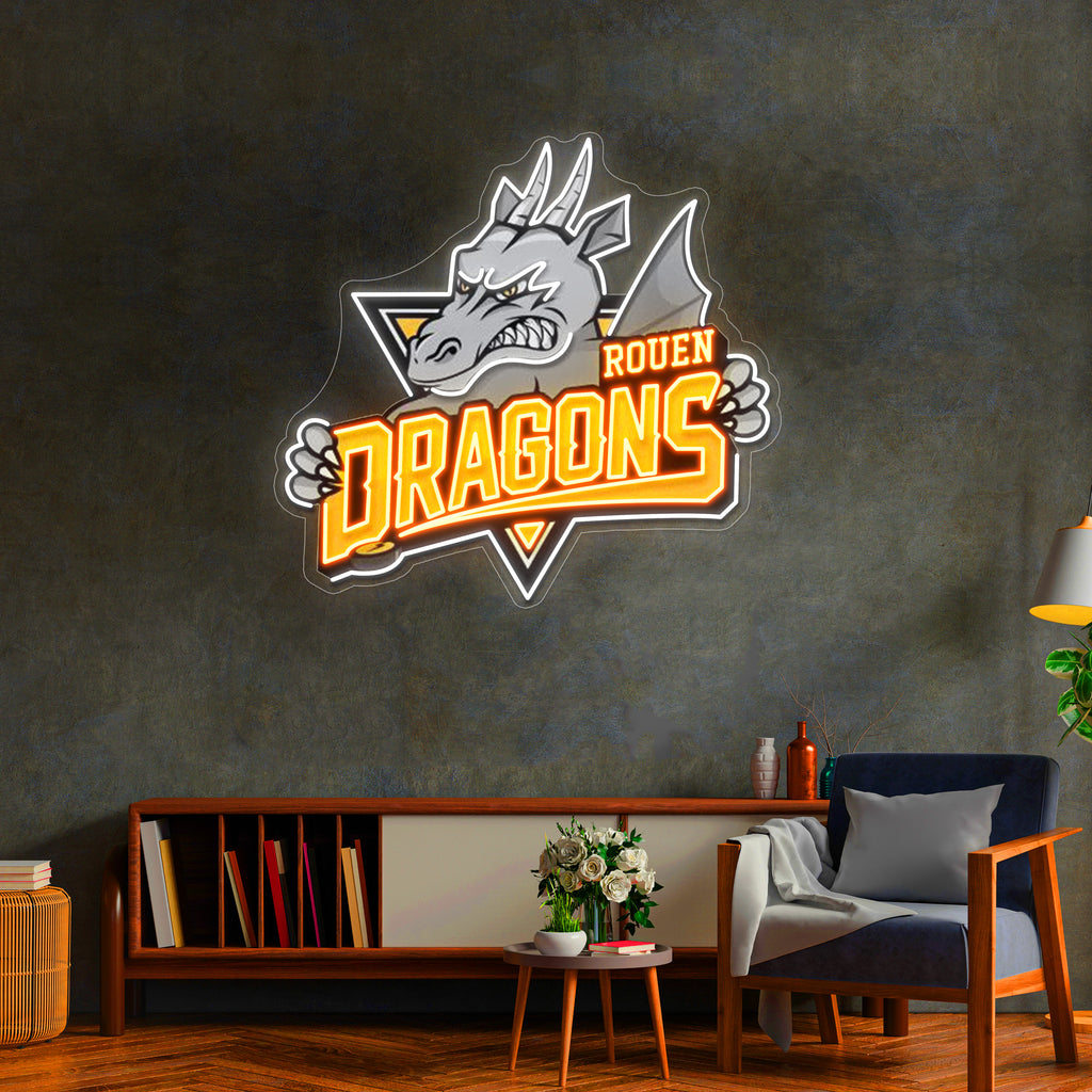 Néon Custom  Rouen Dragons