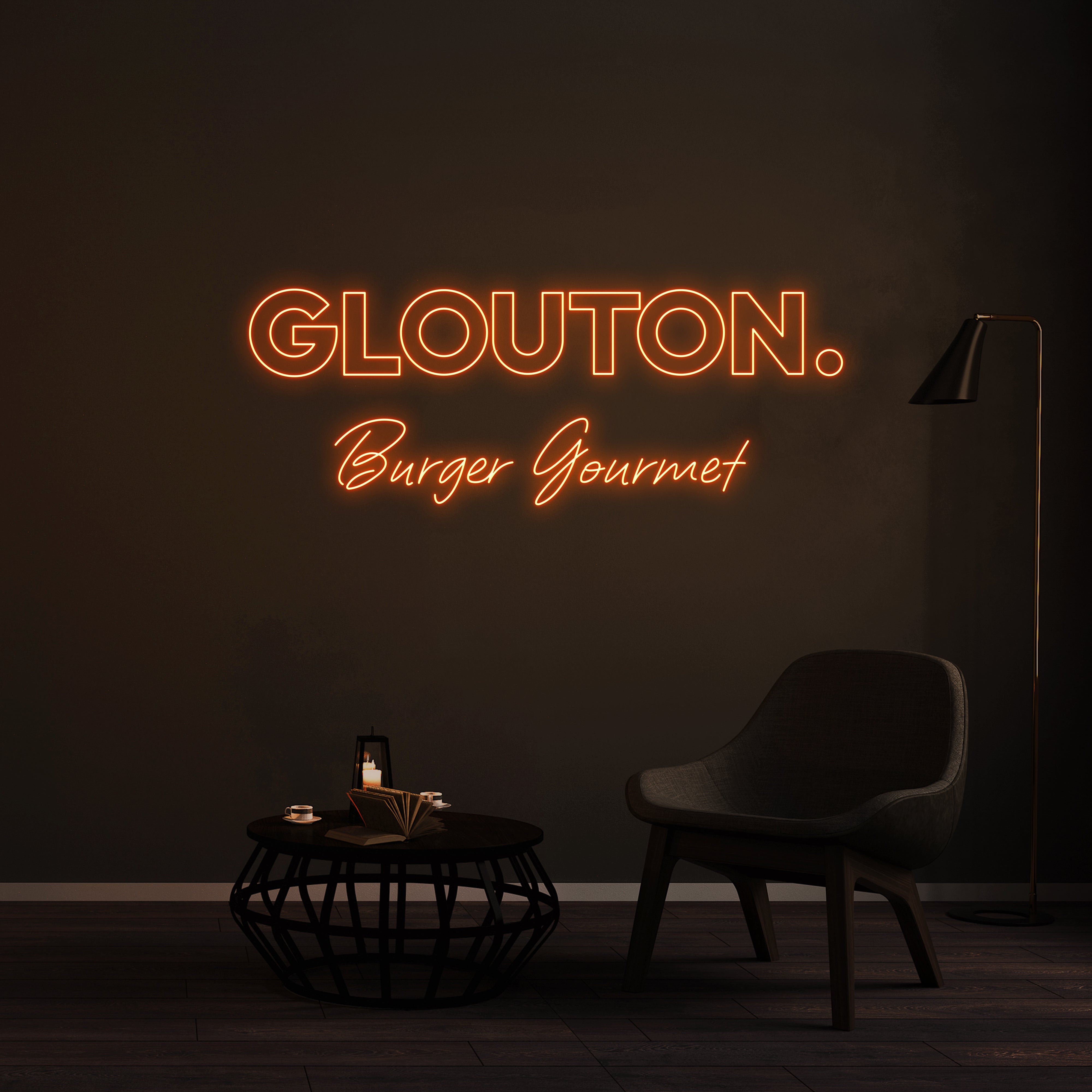 Néon GLOUTON Burger Gourmet